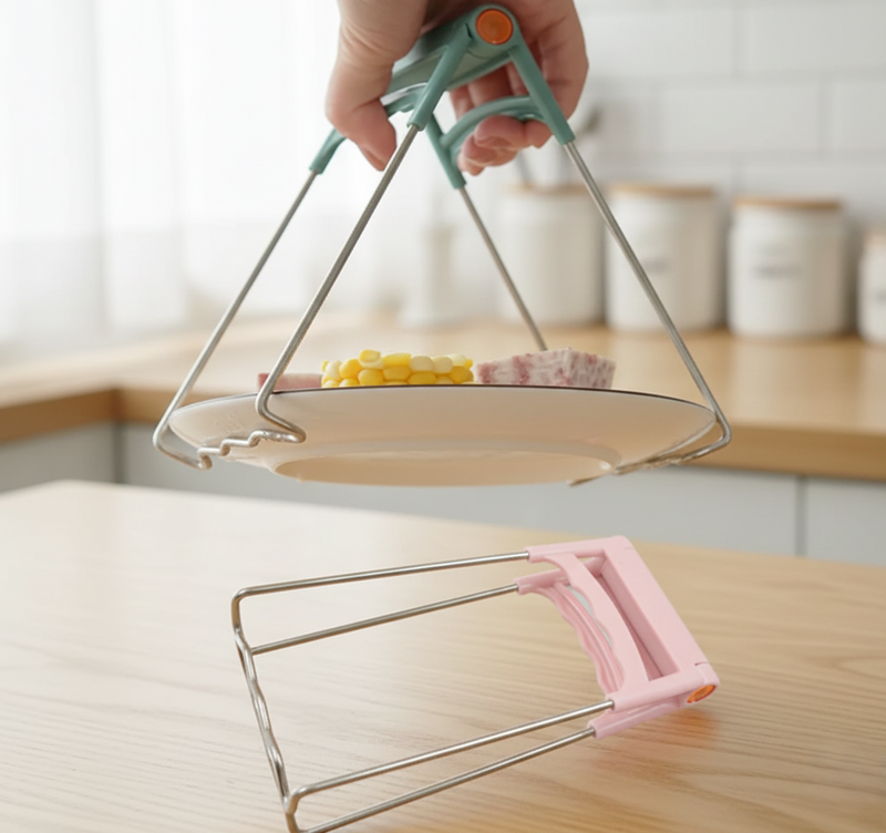Kitchen Tongs Plate & Bowl Clip Lifter
