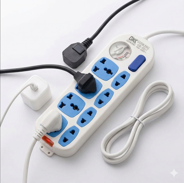 8 Socket Heavy Duty Extension Board(10 mtr. 1 Pc) Wukusy