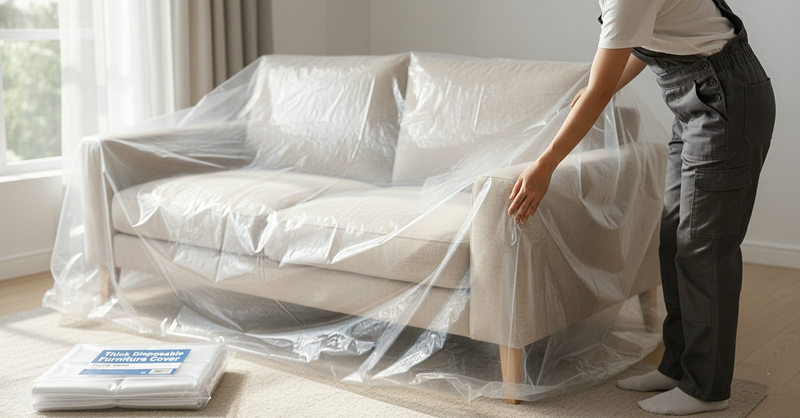 Thick Disposable Plastic Furniture Cover