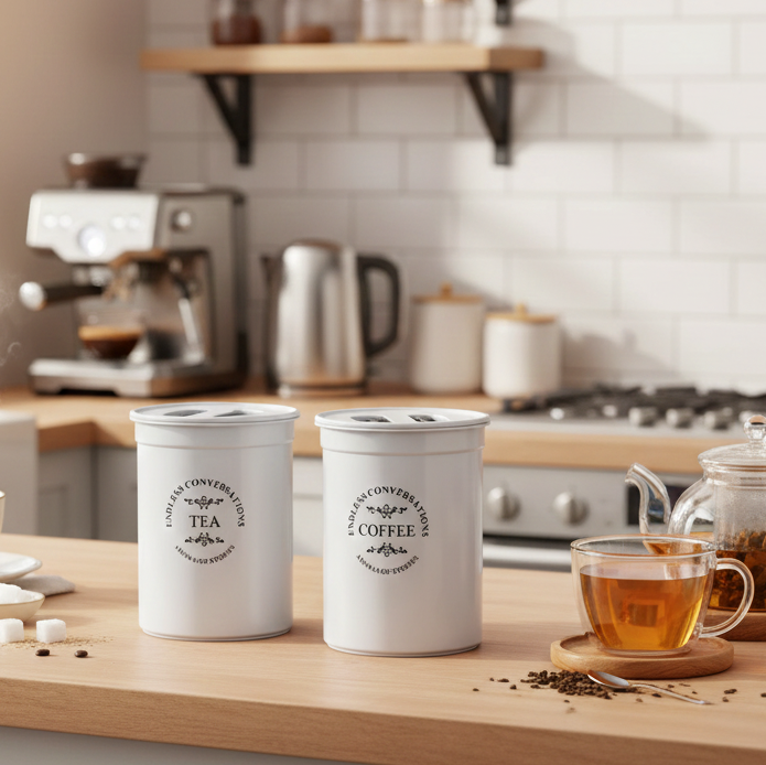 Airtight Tea Sugar Coffee Containers