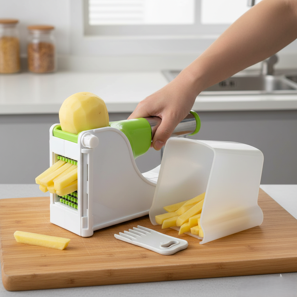 French Fry Chipper With Container