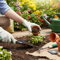 Garden Tool Kit - Cultivator, Trowel, Transplanter