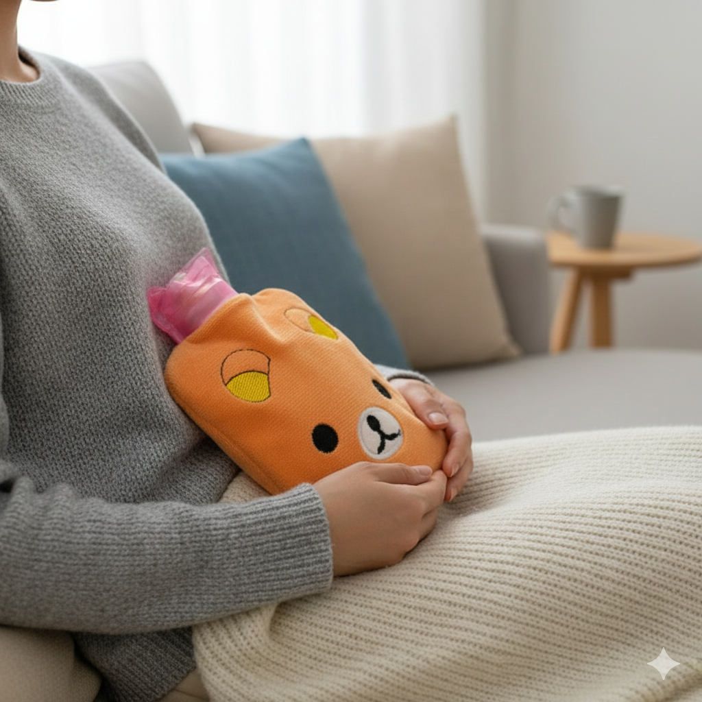 Small Hot Water Bag with Soft Cover