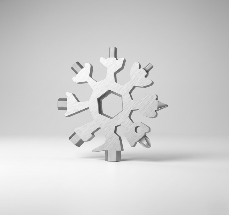 Stainless Steel Snowflake Multi Tool & Bottle Opener