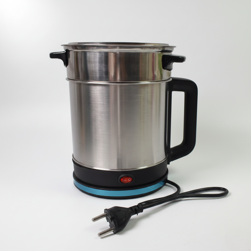 Soup Pot With Lid Stainless Steel Multi Cooker Kettle (800w  2.5 Ltr.)