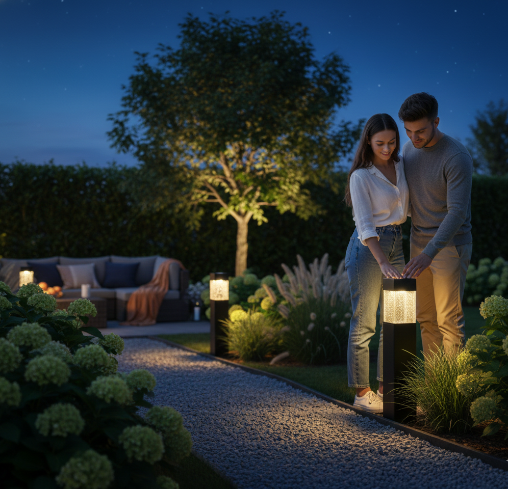 Big Garden Solar Light Outdoor Garden Park Driveway Light (1 Pc)