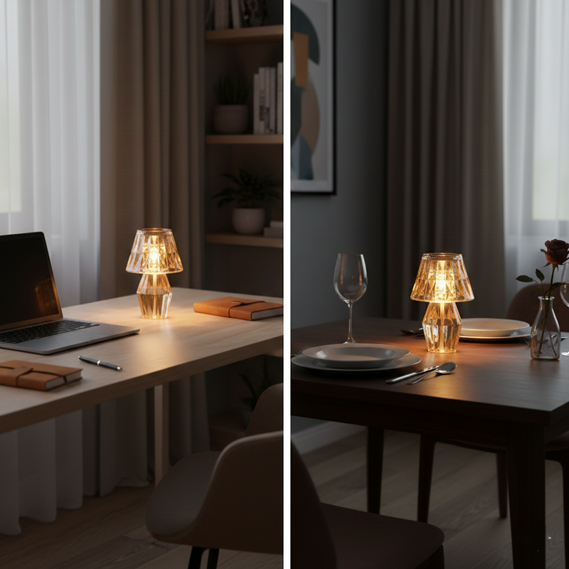 Simple Crystal Candle Lights Wukusy