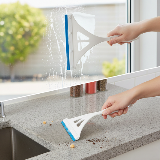 Plastic Glass Wiper And Kitchen Platform Wiper (Multicolor)