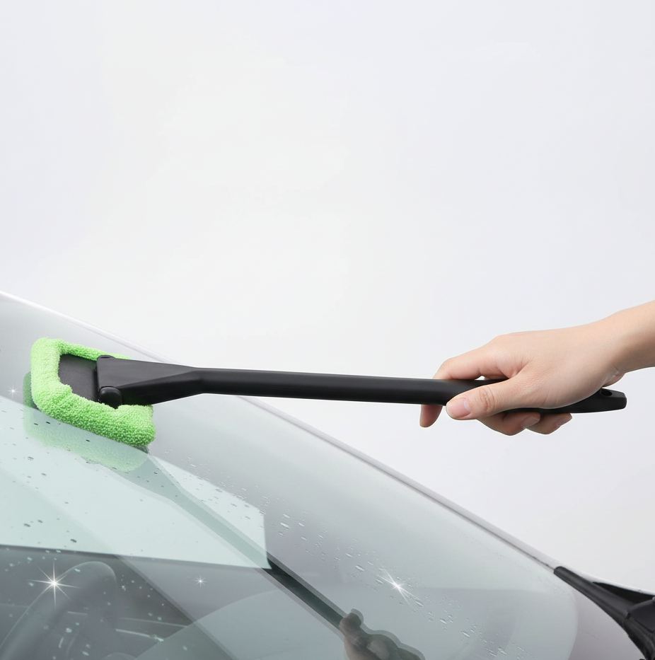 Windshield Clean Car Glass Cleaner Wiper With Microfiber Cloth (38 cm Long)