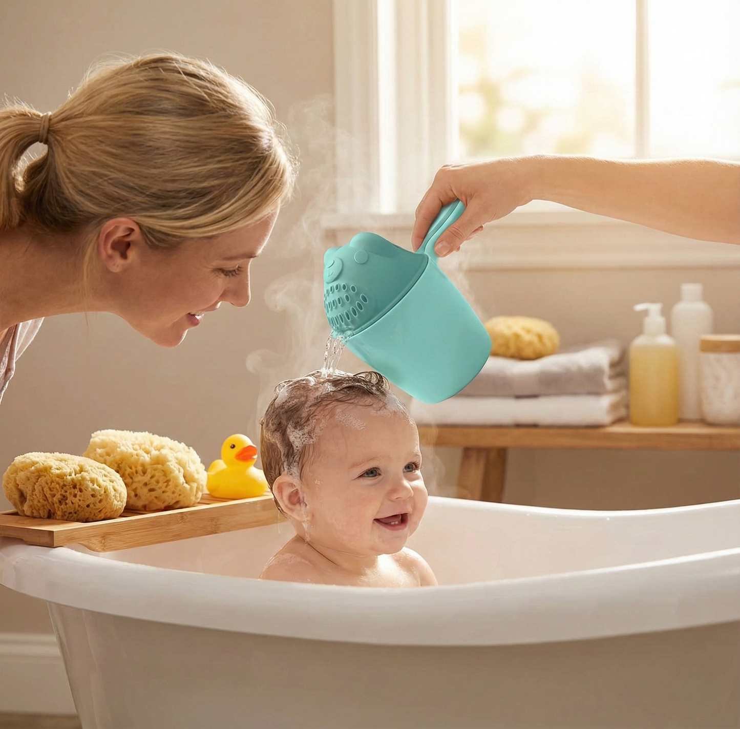 Baby Shampoo Shower Cup Wukusy