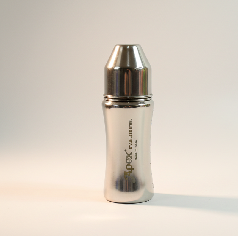 Apex Stainless Steel Little Champ Baby Feeding Bottle  (250 Ml)