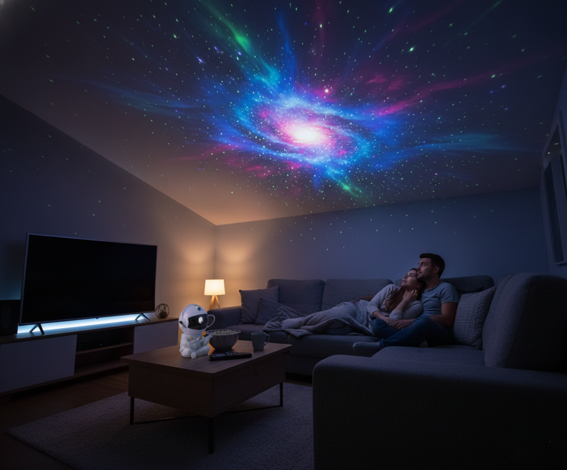 Premium Astronaut Galaxy Projector Night Light