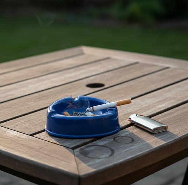 Oblivion Dark Blue Plastic ashtray (1 Pc)