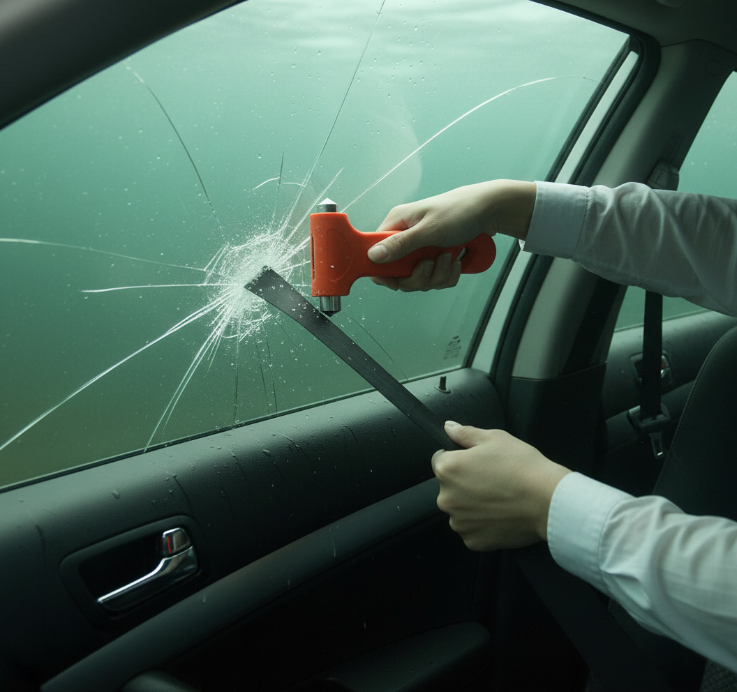 Emergency Window Breaker & Seatbelt Cutter