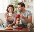 King & Queen Printed Matching Coffee Mugs