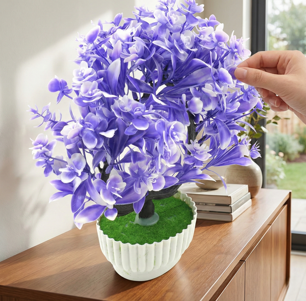 Artificial Flower Plant with Pot Wukusy