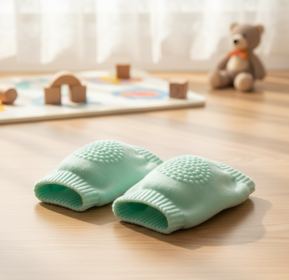 Mint Green Toddler Wool Knit Leg Warmer (Knee Guard)