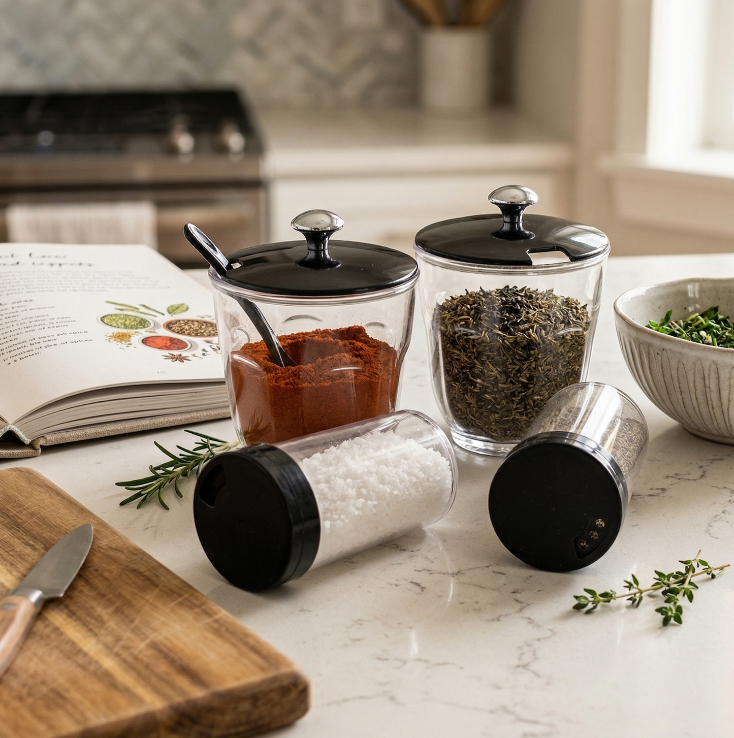 Condiment Spice Jar Set Wukusy