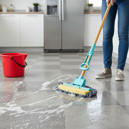 Super Absorbent PVA Quick Cleaning Mop With Squeezing Technology Floor Sponge Wet Mop