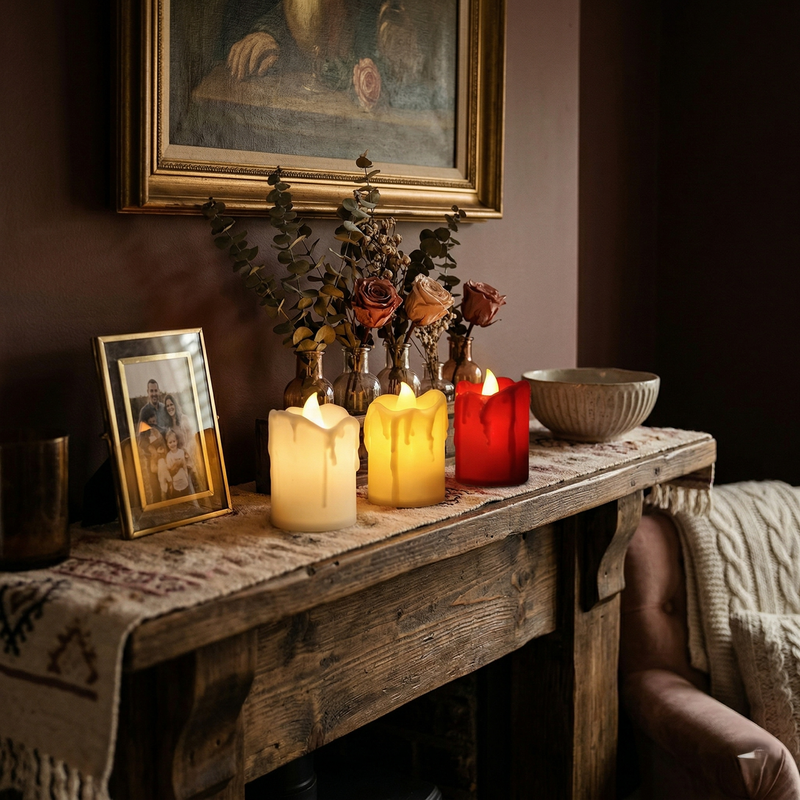 Battery Operated LED Candles Wukusy