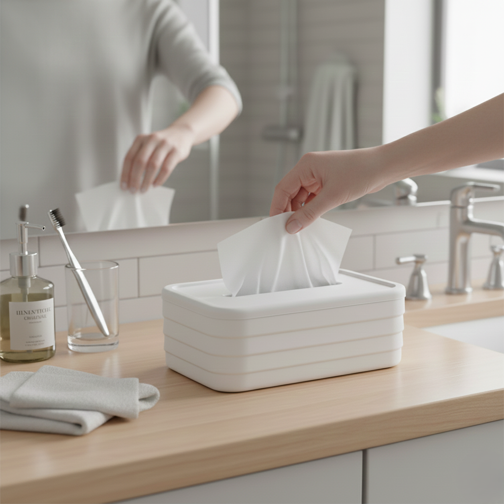 Silicone Tissue Holder Box