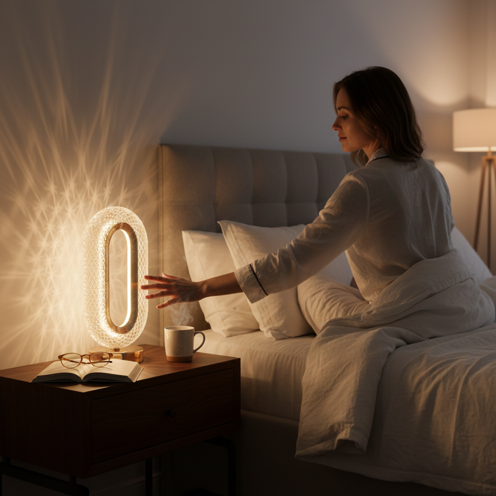 Touch Control Crystal Table Desk Lamp