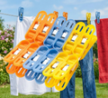 Cloth Drying Non-slip Plastic Clips (Pack Of 12) Wukusy