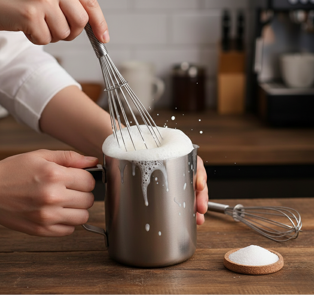 Stainless Steel Manual Milk Frother