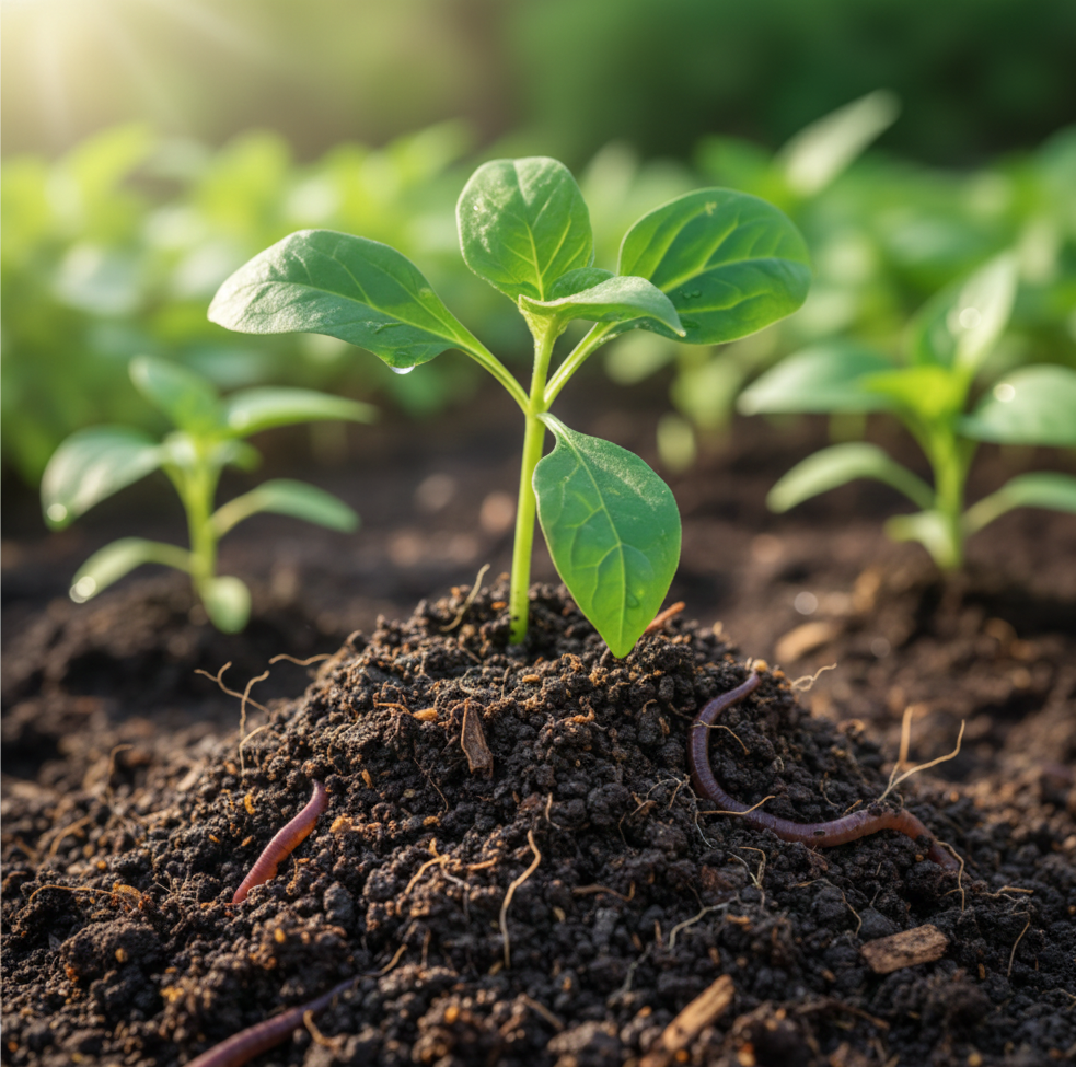 Organic Vermicompost Black Soil