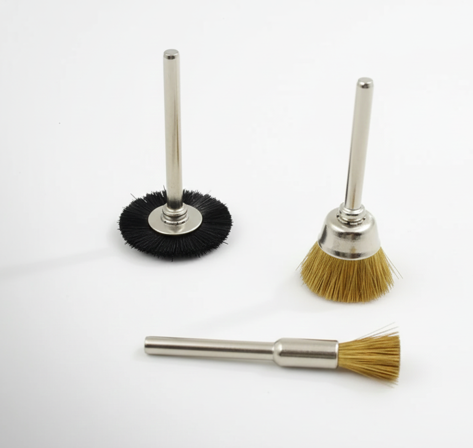 Brass Wire Wheels (3 Pcs) Rust Removal Tool