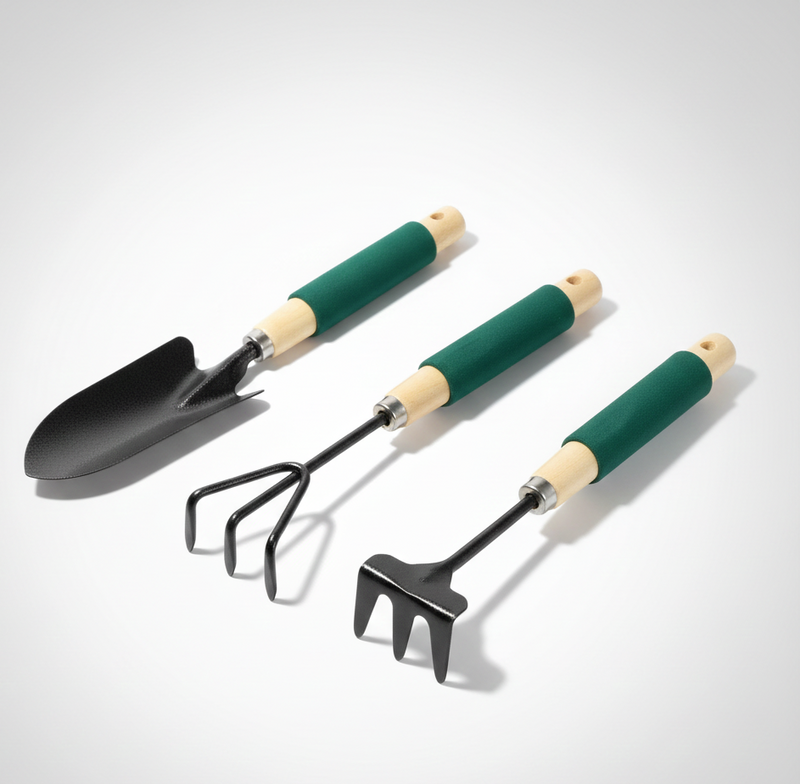 Garden Tool Kit - Cultivator, Trowel, Transplanter