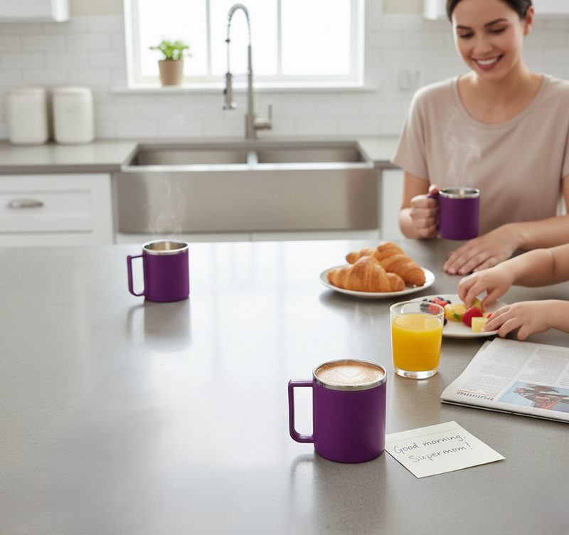 Supermom Stainless Steel Inner Coffee Mug Set