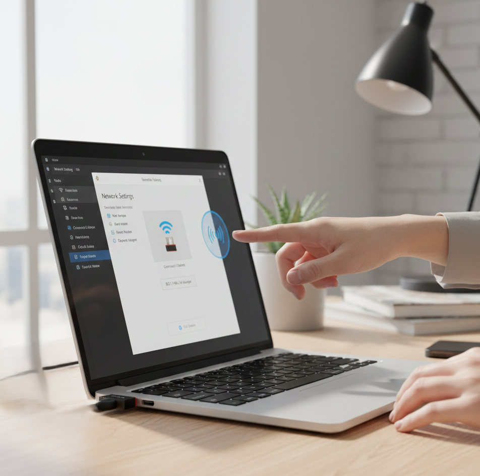 Wireless Network Receiver for PC-Laptop