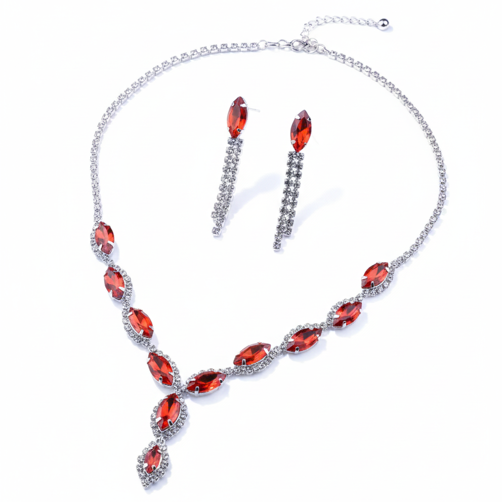 Wedding Jewelry Set - Necklace & Earrings