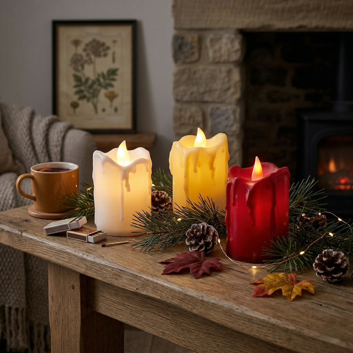 Battery Operated LED Candles Wukusy