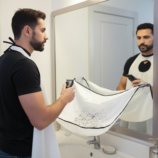 Beard Apron Hair Catcher Bib for Shaving & Grooming