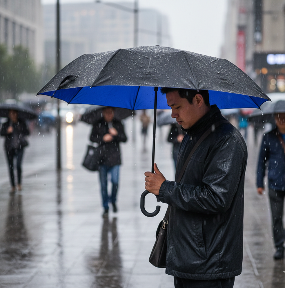 Windproof Upside Down Reverse Umbrella