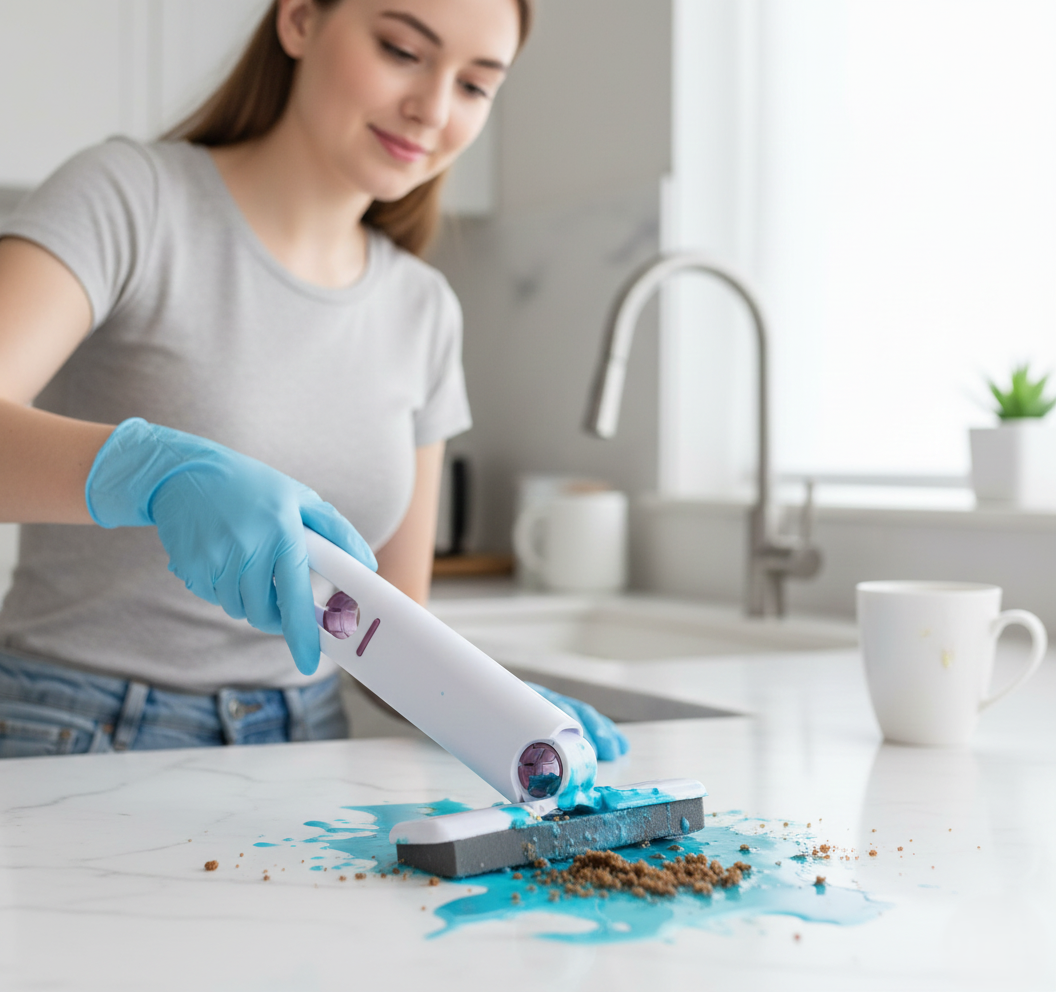 Portable Self-Squeeze Mini Mop