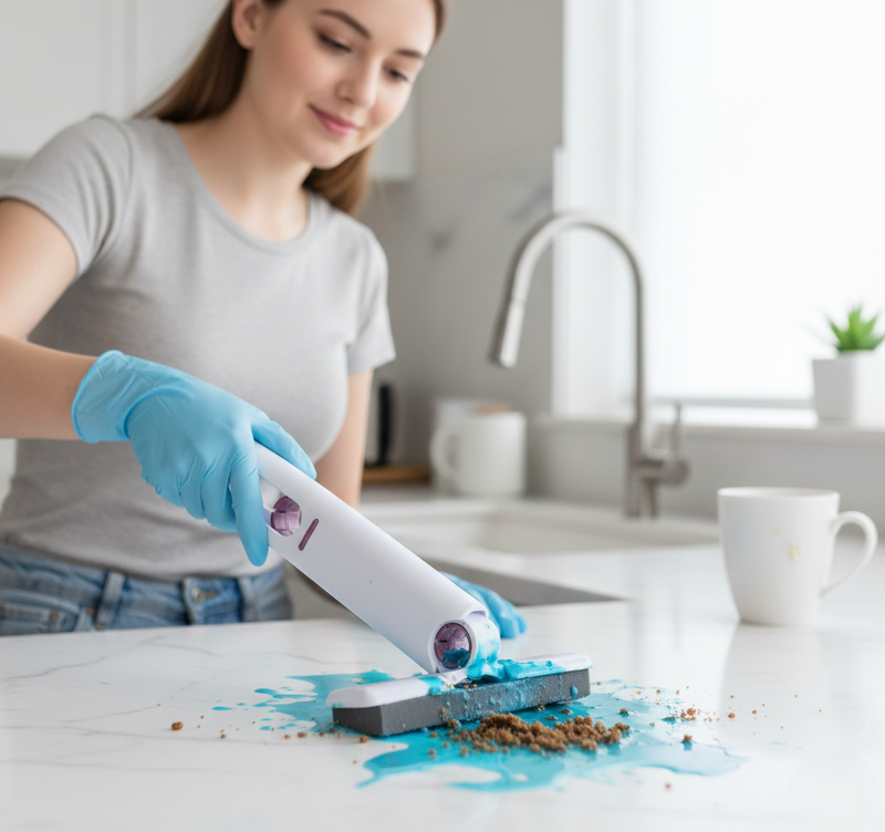 Portable Self-Squeeze Mini Mop