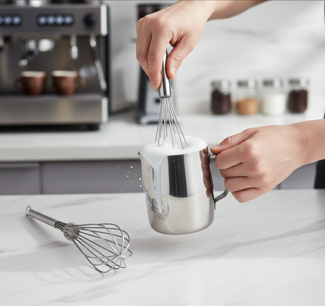 Stainless Steel Manual Milk Frother
