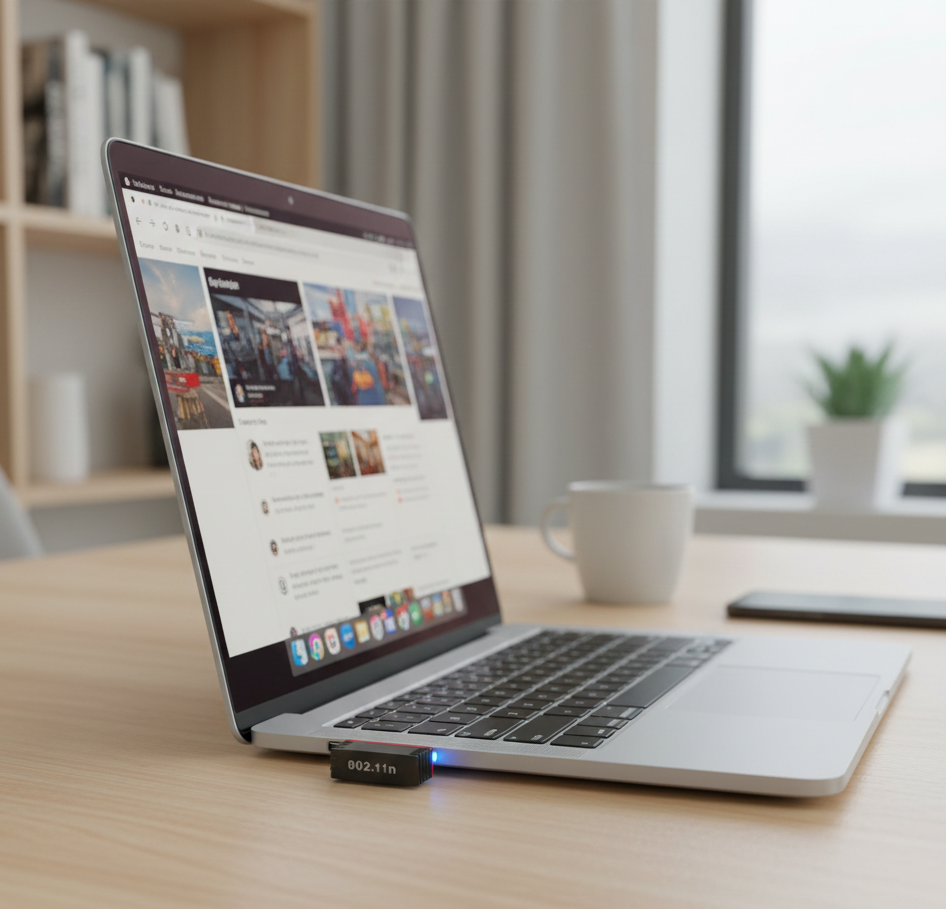 Wireless Network Receiver for PC-Laptop