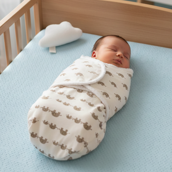 Soft Cotton Adjustable Baby Swaddle Wrap For Newborn