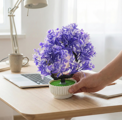 Artificial Flower Plant with Pot Wukusy