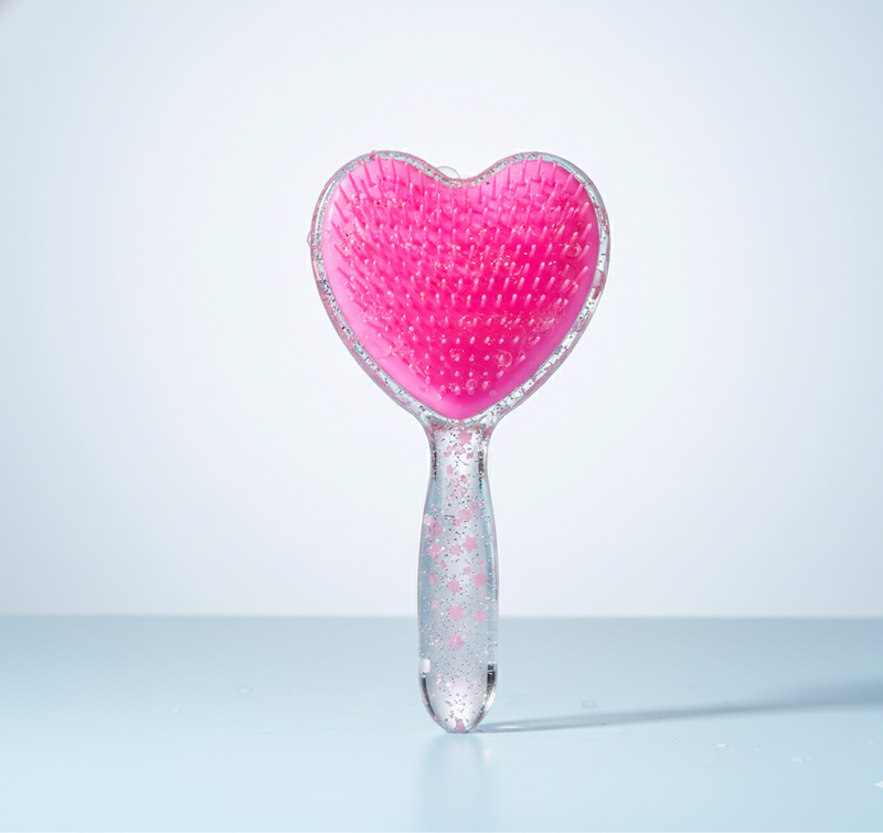 Heart Shape Hair Brush Massage Shower Comb (1 Pc)
