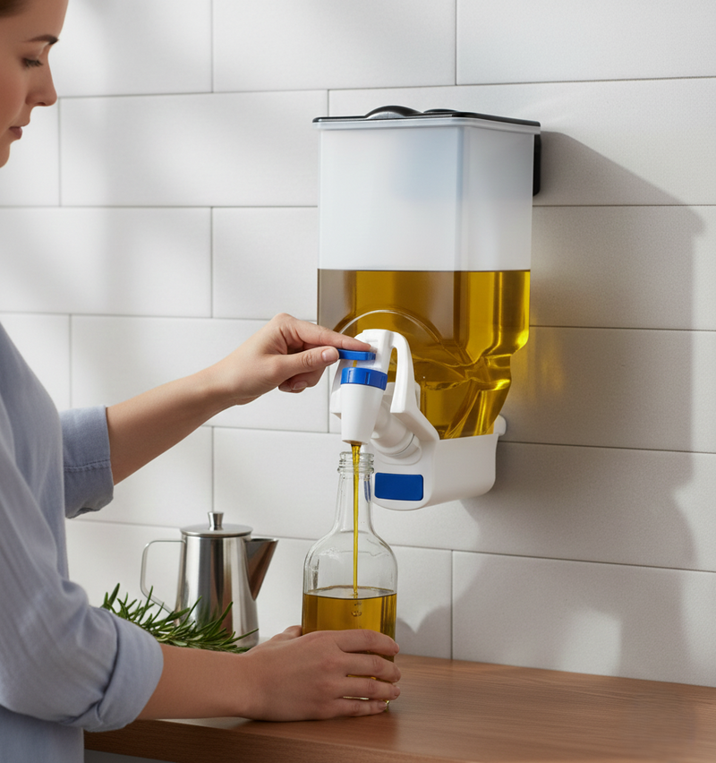 Wall Mounted Oil Dispenser Bottle