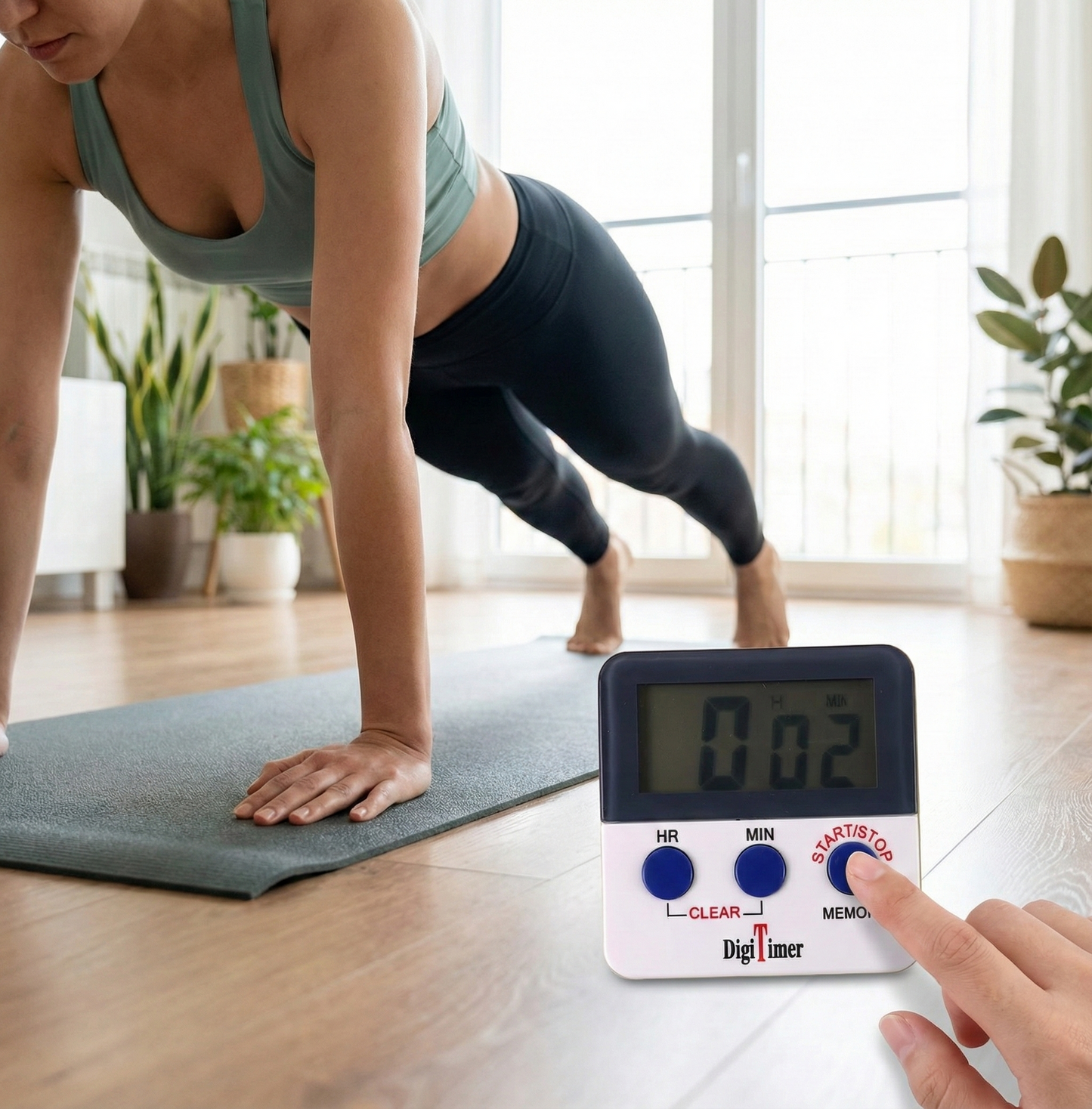 Digital Kitchen Timer with Alarm & Magnetic Stand