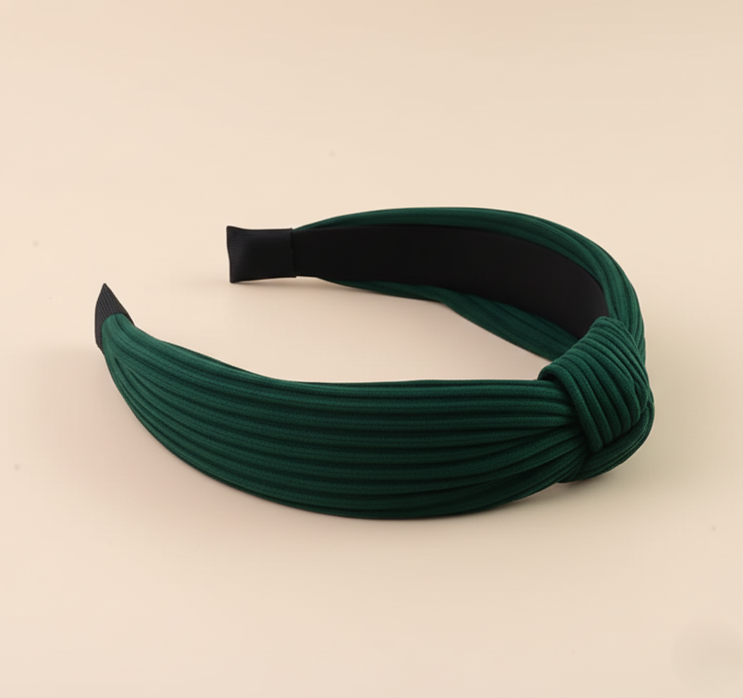 Womens Ribbed Knot Hairband