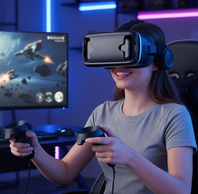 3D HD VR Glasses - Virtual Reality Headset with Headphones