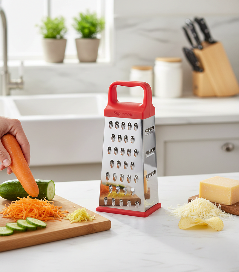 Supermom 5 in 1 Stainless Steel Grater & Slicer