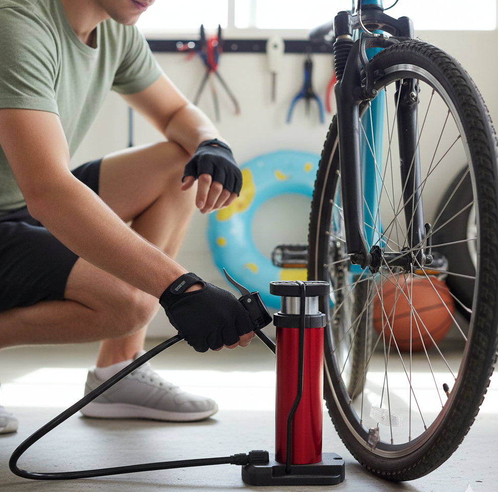 Mini Air Pump for Bikes, Cars & Inflatables